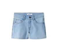 NAME IT Nkfrose 1061-Dt TB - Pantaloncini Wide DNM, Mix Blu Chiaro, 122