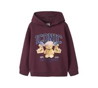 NAME IT Nkfrycca LS Nreg Sweat Wh Bru Box, Bordeaux, 116
