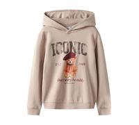 NAME IT Nkfrycca LS Nreg Sweat Wh Bru Box, Cemento, 116