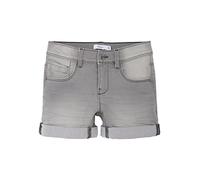 Name It Nkfsalli Slim Dnm Shorts 5221-Ta Noos, Pantaloncini Bambine e ragazze, Grigio (Medium Grey Denim), 122