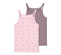 NAME IT Nkfstrap Top 2p Barely Pink Bow Noos Nkfstrap Top 2P Barely Pink Bow Noos Bambine e Ragazze (Pacco da 2)