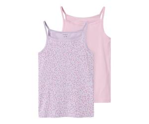 Name IT NKFSTRAP Top 2P Pastel Lilac DOT Noos, Canottiera Bambina, Pastel Lilac, 146/152
