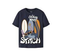 Name IT Nkmact Stitch SS Nreg Top Box Wdi, Blazer Navy, 134/140 cm Bambini e Ragazzi