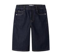 NAME IT Nkmben X Skater DNM 8649-By Noos-Bermuda, Blu Jeans Scuro, 140 Bambino