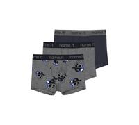 NAME IT Nkmboxer 3P Dark Grey Mel Skull Noos, Grigio Scuro mélange, Numeric_122