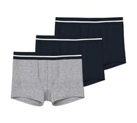 NAME IT Nkmboxer 3p Noos Boxer a Pantaloncino, Nero/Confezione: con 2 X Nero + 1 X Grigio Mel, 146-152 Bambini e Ragazzi