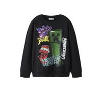 NAME IT Nkmdai Minecraft Nreg Sweat Bru Noos Bfu, Nero, 122-128 Bambino