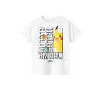 NAME IT Nkmflame Pokemon S Top Noos Sky, Bianco, 158 cm-164 cm