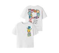 Name it - Nkmjeno Pokemon Nreg Ss Top Box Noos Sky Bianco - Abbigliamento 11 - 12A Bianco