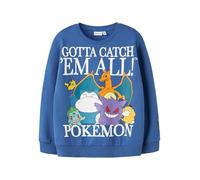 NAME IT Nkmjobi Pokemon Nreg Sweat Unb Box Sky, Delft, 134-140 Bambino