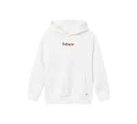 NAME IT NKMLATIAS LS Sweat WH Unb Felpa con Cappuccio, Jet Stream, 122/128 cm Bambino