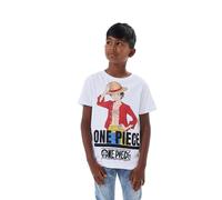 NAME IT Nkmnate OnePiece SS Top Box Noos Vde T-Shirt, Bianco, 122-128 cm Bambini e Ragazzi