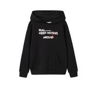 NAME IT Nkmnotus LS Nreg Sweat Wh Bru, Nero, 122-128, Nero, 122-128