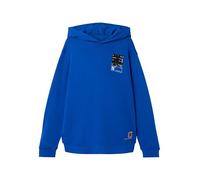 NAME IT NKMOBANDO LS Loose Sweat WH PB, Felpa con Cappuccio Bambino, Surf The Web,