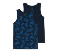 NAME IT Nkmtank Top 2p Dark Sapphire Gamer Noos Canottiera, Blu, 3 Anni Unisex-Bambini e Ragazzi