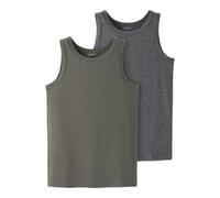 NAME IT Nkmtank Top 2P Noos, Confezione da 2, Foglia di tè, Numeric_110