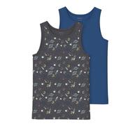 NAME IT Nkmtank Top 2P Space Noos, Forged Iron, Numeric_146 (Pacco da 2) Bambini e Ragazzi