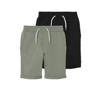 Name it - Kid's NKMVermo Long SWE Shorts UNB F 2-Pack - Pantaloncini 116 grigio