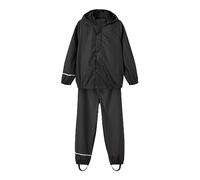 NAME IT Nkndry Rain Set Noos, Set Pioggia Unisex - Bimbi 0-24, Nero (Black), 80
