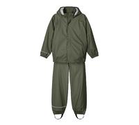 NAME IT Nkndry Rain Set Noos, Set Pioggia Unisex - Bimbi 0-24, Verde (Thyme), 80