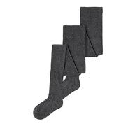 Name It Nknpantyhose Rib 2P Noos, Collant Unisex - Bambini e ragazzi, Grigio (Dark Grey Melange), 98-104