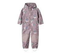 NAME IT Nmfalfa08-Tuta Softshell Aop1 FO Noos Tuta Antipioggia, Lilla, 86 cm Bambine e Ragazze