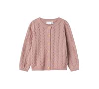NAME IT NMFBANNI LS Knit Card Noos, Maglione Cardigan Bambina, Deauville Mauve,