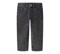 NAME IT Nmfbella Mom EMB Jeans 1224-Sm Noos, Denim Grigio Medio, 110 Bambina