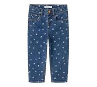 NAME IT Nmfbella Mom Shaped Jeans 3555-On Noos, Blu Denim, 104
