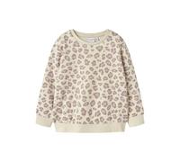 NAME IT Nmfdavina LS Sweat Fleece Bru Noos, Sabbia Estiva, 104