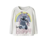 NAME IT Nmfdiana Stitch LS Top Box Noos Wdi, Cloud Dancer, 122/128 cm Bambine e Ragazze