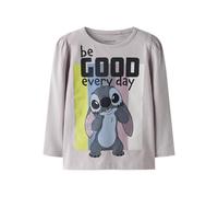 NAME IT Nmfdiana Stitch LS Top Box Noos Wdi, Lilac Marble, 122/128 cm Bambine e Ragazze