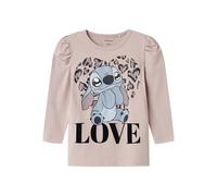 NAME IT Nmfjamin Stitch LS Top Box Noos Wdi, Lilla Burnished, 98 Bambine e Ragazze