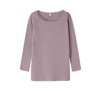 Name IT Nmfkab LS Top Noos - Maglietta a Maniche Lunghe da Ragazza, Mirtillo, 86 cm