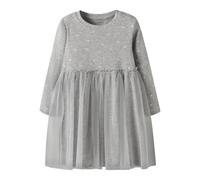 NAME IT Nmfnadja LS Dress Noos, Grigio, 110 cm