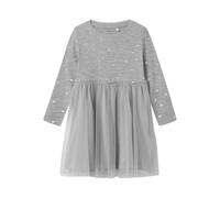 NAME IT Nmfnadja LS Dress Noos, Grigio, 92 cm