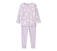 NAME IT Nmfnightset Pastel Lilac Horse Noos, Lilla Pastello., 110 cm-116 cm