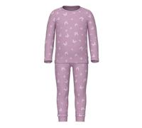 NAME IT NMFNIGHTSET Pink Butterfly Rib Noos, Completo da Notte Bambina, Pink Lavender,