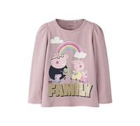 Name IT Nmfnora Peppa LS Top Box Lnoos Cplg, Keepsake Lilac, 110 cm Bambine e Ragazze