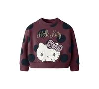 NAME IT Nmfobsina Hellok Nreg Sweat Bru Sky, Bordeaux, 104