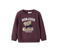 NAME IT Nmfrear LS Sweat Bru, Bordeaux, 110 Bambina