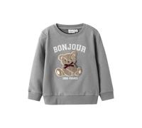 NAME IT Nmfrear LS Sweat Bru, Grigio, 104