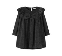 NAME IT Nmfroisin M LS Dress, Nero, 110 cm Bambina