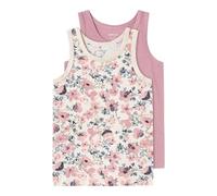 NAME IT Nmftank Top 2p Mauve Flower Noos Canottiera Bambine e Ragazze
