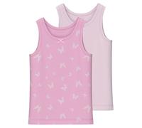 Name IT NMFTANK Top 2P Pink Butterfly Noos, Canottiera Bambina, Pink Lavender, 104