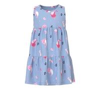 NAME IT Nmfvigga Spencer Dress, Blu Chambray, 116 cm Bambina