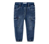 NAME IT NMMBEN Baggy R Cargo Jeans 9770-YT Noos, Dark Blue Denim, 4 Anni Bambino
