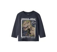 NAME IT Nmmfynn Jurassic Nreg LS Top Box Sky, Blazer Blu Marine, 98 Bambini e Ragazzi