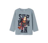 NAME IT Nmmjunes Superman Nreg LS Top Wab, Blu Polveroso, 116 cm