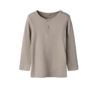 Name IT Nmmkab LS Top Noos Maglia a Maniche Lunghe, Bambini e Ragazzi, Beige, 104